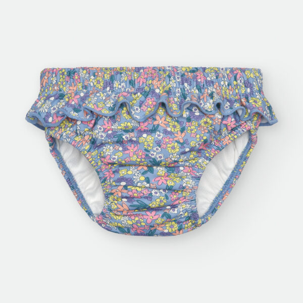 Braguita pañal con volante estampado flores