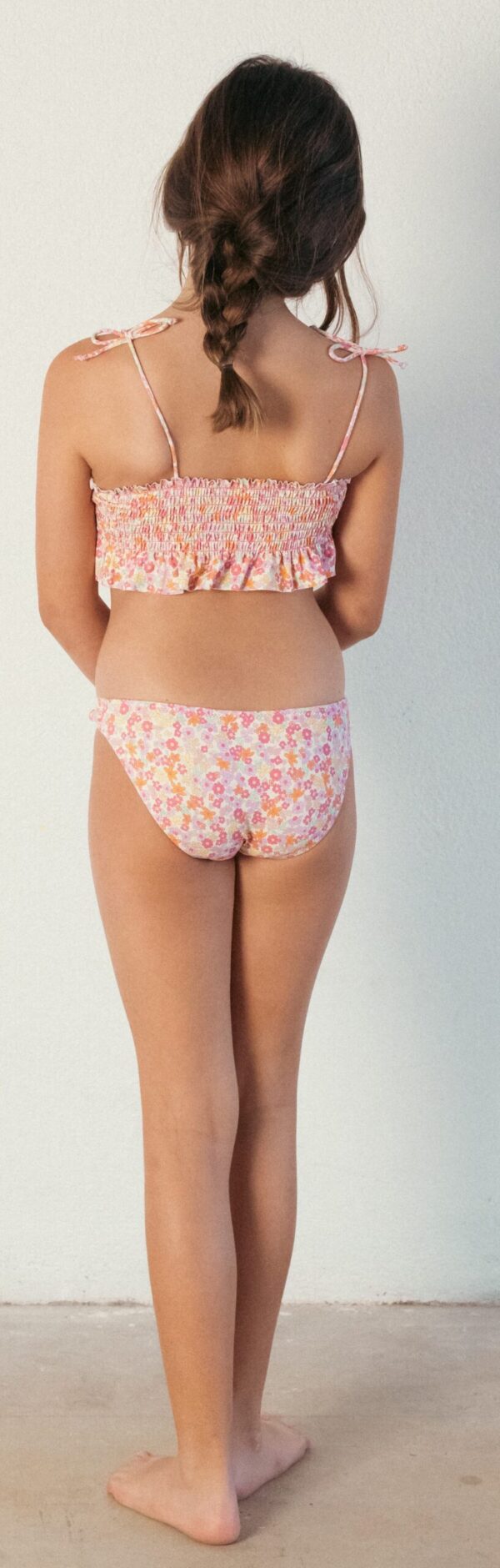 Bikini dos piezas estampado flores rosas - Imagen 3