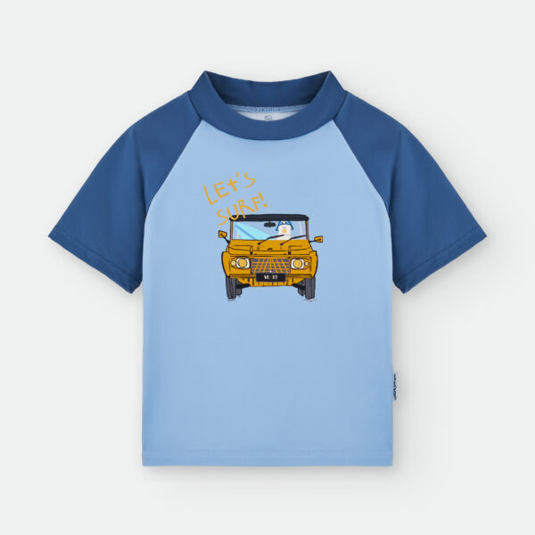 Camiseta de baño estampado coche