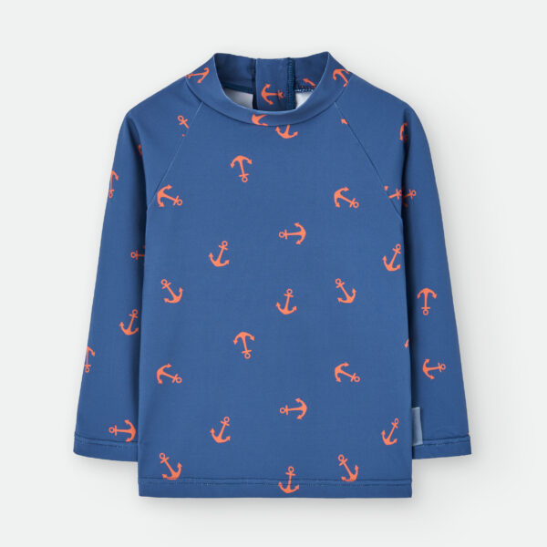 Camiseta de baño estampado anclas