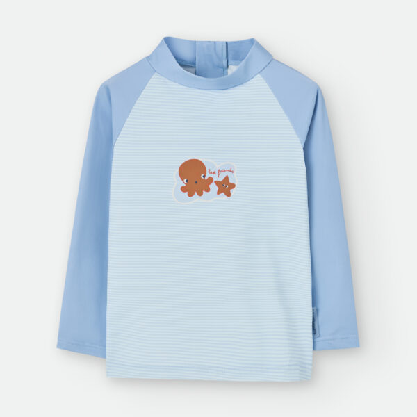 Camiseta de baño estampado mar