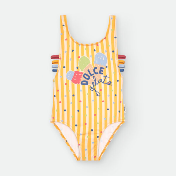 Bañador escote redondo estampado helados