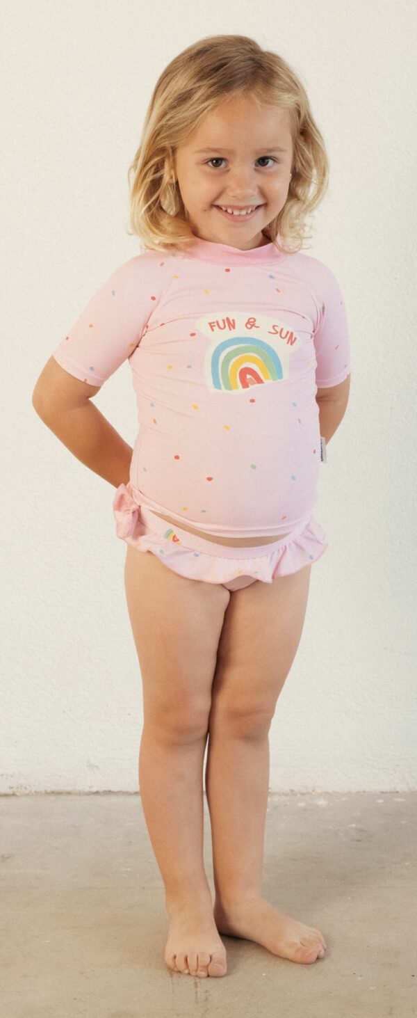 Camiseta de baño estampado topos - Imagen 3